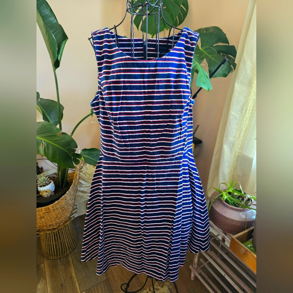 Tommy Hilfiger Red, White and Blue Striped Dress
